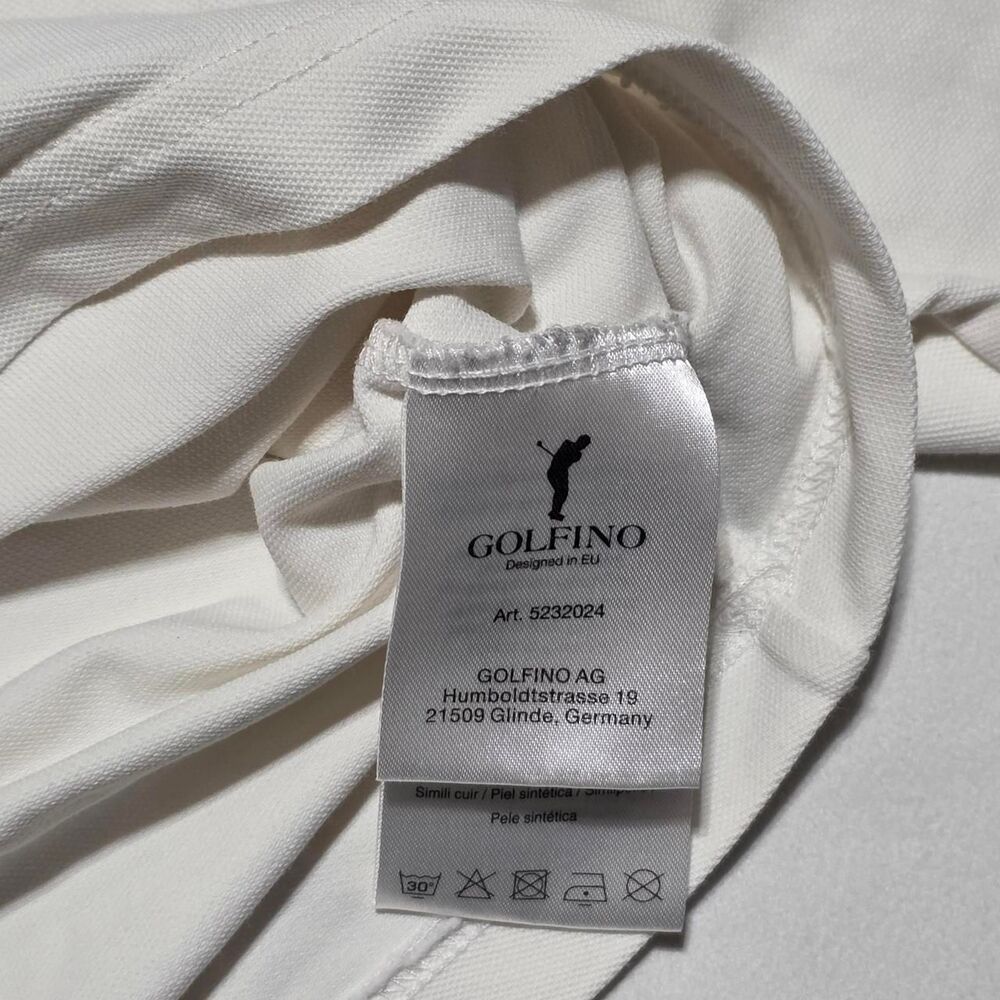 Golfino white quarter zip golf polo shirt women's size 12 - Picture 5 of 8